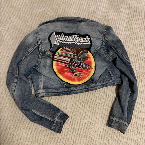 Jackets & Blazers - Judas Priest Patch Denim Jacket